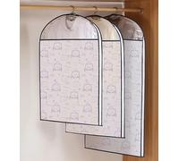 BALAMLB Fundas De Ropa con Cremallera 3 Piezas, Fundas Ropa Armario Ligera, Bolsa Tela De No-Wonven Cubiertas Protectora De Ropa Transpirables, Fundas De Ropa Lavable para Guardar Ropa A,M+L+XL-3pcs