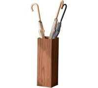 BALAMLB Paraguas De Madera Cubo Paraguas Titular Al Aire Fuera De Los Paraguas Soporte De Paraguas Interior Bastón Soporte Bastones Titular Paraguas Plegable Bin Vestíbulo Paraguas,16X16x50cm B