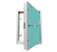 BALAMLB Puertas De Contadores, Trampilla Pladur, Panel De Acceso Metálico, Gabinete Y Caja De Fusibles, Paneles Ocultacion Cuadro Electrico, Cables, Medidores, Tuberías,Queda Al RAS Left-Open,35x50cm