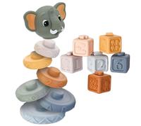 Balance Apilar juego de bloques, apilar juguetes Toys | Bloques de apilamiento coloridos en forma de animal | Edificio de mesa Edificio de mesa de tablero de aprendizaje educativo multifuncional