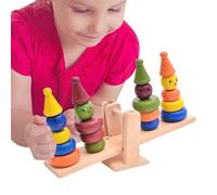 Balance Block Puzzle - Juego De Aprendizaje De Madera, Juguete Sensorial De Pila | Constructor De Habilidades Motoras Educativas, Bloques De Desarrollo, Actividad De Coordinación del Cerebr