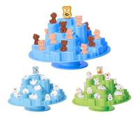 Balance Board Board Game, Cow Bear Interactive Balancing Toy, Juego de árbol de balance de dos jugadores, Juego de ataque de pila, Juego de Puzzle Monte-ssori Juego de Montori Monte-ssori Juego
