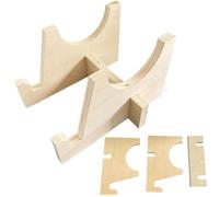 Balance Board Rack - Wood, Trainer Board Bracket, Sturdy Stable Storage Design | Space Saving Organizer Stand, Exercise Storage Rack, Fitness Equipment Holder For Home Gym, Indoor Fitness Center