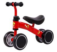 Balance de Bicicleta para niños de 1 a 6 años niñas Resistentes Baby Balance Bike sin Pedales Trike de bebé con Altura Saddly Ajustable Ride en los Juguetes Regalos de cumpleaños Rojo