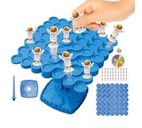 Balance Game - ABS | Balance Math Stacking Game with Dice and Spinner | Balancing Table Set for Kids Adults Preschool Kindergarten Family Parent-Child Birthday
