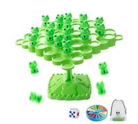 Balance Game Cartoon Frog, Tree Tabletop Puzzle, Interactive Balance Board Game System, Family Balances Stacking Games, with Sturdy Build Design, for Kids Preschool Birthday Parent Child Use