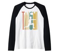 Balance in Motion - Regalo Retro de Artes Marciales de Tai Chi Yin Yang Camiseta Manga Raglan