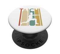 Balance in Motion - Regalo Retro de Artes Marciales de Tai Chi Yin Yang PopSockets PopGrip Adhesivo
