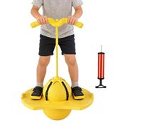 Balance Jump Ball, Handle Grip Bouncing Toy, Coordination Fitness Exercise Ball for Kids Adults Indoor Outdoor Play, Stability Training Sports Toy, Backyard Home Garden Active Fun Movement Trainer