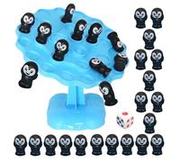 Balance Stacking Game, Penguin Balancing Game, Educational Toys 7.28x5.98x1.57 Inches, Interactive Desktop Playset, Fun Skill Development, for Birthday Family Travel Home