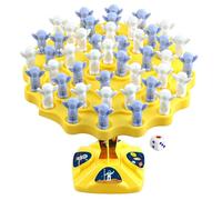 Balance Tree Astronauten-Brettspiel - Balances-Spiele Für Kinder | Astronaut Board Spielzeug & Stapelspiel | Interaktives Tischpuzzlespiel & Familien Blau/Gelb, 17cm, 1 Setc