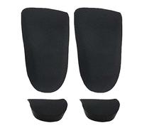 Balanceador de elevación desigual de longitud de pierna de 6 mm para hombres y mujeres, negro, 2 izquierdas pequeñas