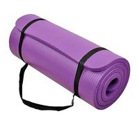 BalanceFrom GoCloud - Esterilla de yoga multiusos, extra gruesa de alta densidad, antidesgarros, con correa de transporte (morado), 71 pulgadas de largo y 24 pulgadas de ancho