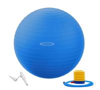 BalanceFrom - Pelota de Ejercicio Antideslizante y Antideslizante para Yoga, Pelota de Fitness con Bomba rápida, Capacidad de 2 Libras, Azul, 48-55 cm, M