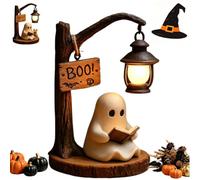 Balancín Animado, Luz Nocturna Fantasma De Halloween, Diseños Creativos De Resina 3D, Iluminación Suave Y Cálida Y Divertidas Decoraciones De Halloween, Perfecto For Una Mesita De Noche(Figure 2)