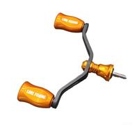 Balancín doble de la manija de la fibra de carbono, piezas de repuesto giratorias del botón del carrete con los rodamientos dobles para la serie de NASCI STELLA STRADIC ULTEGRA (dorado)