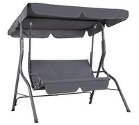 Balancín jardín Hollywood antracita techo ajustable