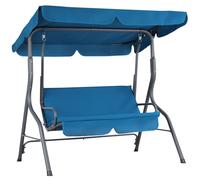 Balancín jardín Hollywood azul techo ajustable