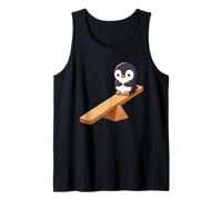 Balancín Lindo pingüino Amistad Patio Camiseta sin Mangas