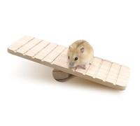 Balancín para hámster, Juguetes Hamster Madera, Juguetes para Hámster Columpio, Balancín, 19 x 7 x 3 cm