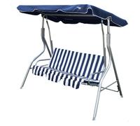 AKTIVE balancin Jardin 3pl 170x110x153cm-raya Verde/blanca
