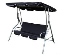AKTIVE balancin Jardin 3 Pl 170x110x153cm-negro