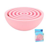 Balancing Maze Toy Bright Colors Semicircle Light Weight Maze Ball Toy Brain Games for Kids Early Education Plastic 3D Puzzle Balance Game Parent Child Interaction Travel Activity (Pink)