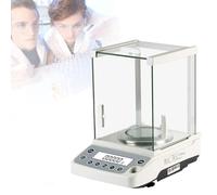 Balanza analítica de laboratorio, escala de precisión, báscula electrónica digital con pantalla LCD de 0,1 mg, función de alarma de sobrepeso, calibración totalmente auto,One Color-220g/0.0001g