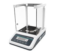 Balanza Analítica Electrónica 0,001 G: Con Parabrisas Vidrio, Báscula De Laboratorio Precisión, Interfaz Rs232 + Función Tara, Dos Métodos De Carga, Pantalla Lcd, 100 G/200 G/300 G/500 G,0.001g/300g