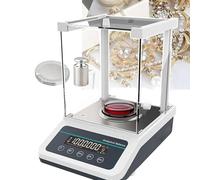 Balanza analítica electrónica de 100 g a 220 g, alta precisión de 0,0001 g (0,1 mg), interfaz RS-232, calibración automática, impresión de datos, tiempo de estabilización: ≤3 s,220g