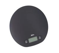 Jata HBAL1208 - Báscula de Cocina Digital, Sin Pilas, Carga USB, Alta precisión, Hasta 15 kg, Pantalla LCD, Función tara, Con temporizador y reloj, Medidas: 20,5 x 19,5 x 1,5 cm