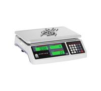 Balanza cuentapiezas - 30 kg / 1 g - 30,5 x 20 cm - batería 72 h - 3 LCD | Steinberg Systems
