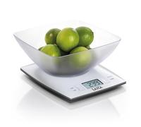 Balanza de cocina 22,9 x 19,7 x 9,7 cm electrónica, en acero y plástico