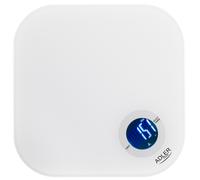 Balanza de cocina Adler, vidrio templado, pantalla LCD, hasta 10 kg, AD 3180