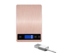 Balanza De Cocina Alimentaria - Balanzas De Alimentos Gram | Báscula Electrónica Recargable USB Con Pantalla LED | Balance De Peso Alimentario De 15 Kg | Báscula De Alimentos Precisa Para Pesar,