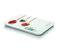 Balanza de cocina digital 20 kg. Laica KS5020 diseño cucharas 20 kg, pesa líquidos en ml. Pantalla tátil. En cristal templado.