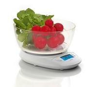 Balanza de cocina digital con BOL Laica KS1019 colo blanco 5 kg, gran display retroiluminado. Encendido y apagado automático, función TARA.