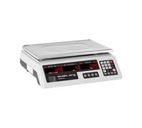 Steinberg Balanza De Control Báscula SBS-PW-402CR (Pesaje Hasta 40 kg, Precisión De 2 g, 7 Memorias, 34 x 23 x 0,6 cm)