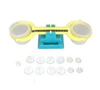 Balanza de Cubetas Doble, Balanza Educativa de Plástico para Niños, Medición de Masa, Juego Didáctico - Material Duradero, Diseño con Escala, Ideal para Clases y Hogar
