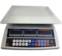 Balanza de precios electrónica de 30 kg / 5 g Balanza de pesaje industrial electrónica de alta precisión for productos básicos con tara LCD for frutas, mariscos, báscula acuática, pesaje de paquetes
