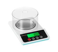 Steinberg Balanza De Precisión Báscula SBS-LW-500 (Con Protector, kg/g/ct/tl/lb/oz, 0,01 g, Rango de pesaje: 0,05 g - 500 g)