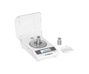 Balanza de precisión digital - 50 g - 0,005 g / 50 g - ø 60 mm - protección contra viento | Steinberg Systems