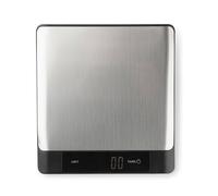 JATA HBAL1200 - Báscula de cocina digital con Bluetooth. Informa de calorías, proteínas, hidratos de carbono, grasa, sal, fibra y colesterol de 650 alimentos