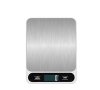 Balanza Digital, Báscula de cocina digital de 10 kg Báscula de peso en gos for hornear, pantalla digital LCD Báscula de mesa electrónica Báscula de alimentos for dieta saludable personal(Withe 10KG)