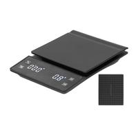 Balanza digital de alta precisión para café con temporizador Plataforma de acero inoxidable Conversión de unidades Práctica pantalla LCD