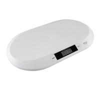 Balanza digital para bebé y niños Adler hasta 20kg en blanco apoyo peso