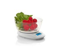 Balanza de cocina digital con BOL Laica KS1019 colo blanco 5 kg, gran display retroiluminado. Encendido y apagado automático, función TARA.