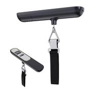 Balanza para equipaje digital de viaje | Báscula electrónica de 50 kg con gancho y pantalla LCD | Báscula de equipaje para maleta | Para senderismo, trekking, , hogar, avión, al aire libre, viaje