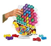 Balanza Tower Game Wooden Stacking Toy, Educational Brick Building Blocks Set, Interactive Balance Challenge Game, Fine Motor Skill Focus Training Toy, 9,06 x 6,89 x 1,77 pulgadas, for Girls Kids Boys