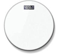 Balanzas Digitales de Baño Redondas de Cristal con Pantalla LCD para Peso | Báscula de suelo con lectura precisa y pantalla retroiluminada de fácil visión